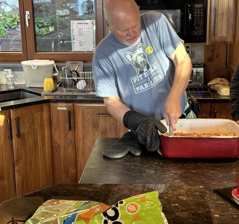 In August 2024, Mike (Paramedic who attended TSRP program in 2018) shared his culinary skills, cooking dinner for participants, sharing his story, and creating a sense of comfort and togetherness.