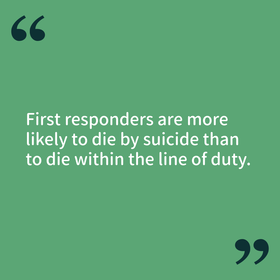 Sounding the Alarm on suicide among first Reponders