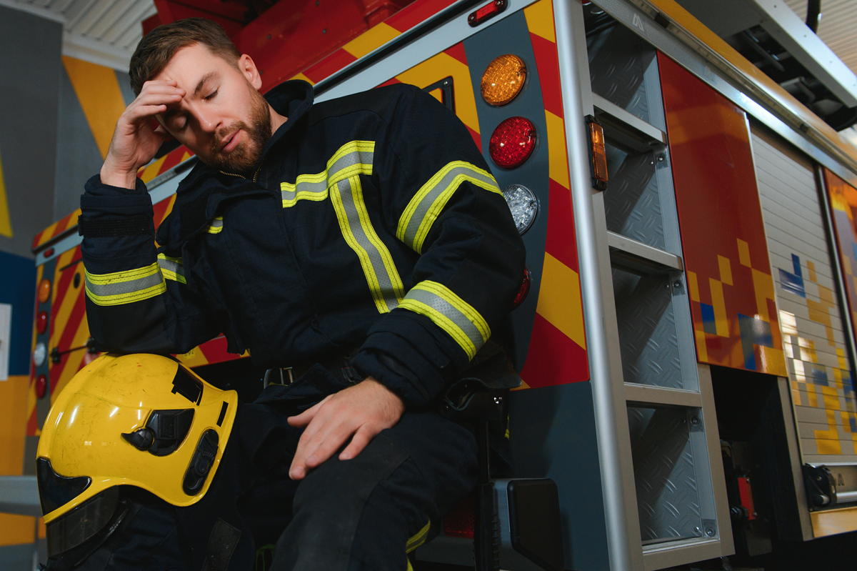 Distressed Firefighter